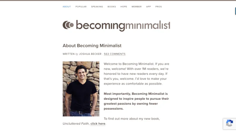 Becoming Minimalist (Joshua Becker)