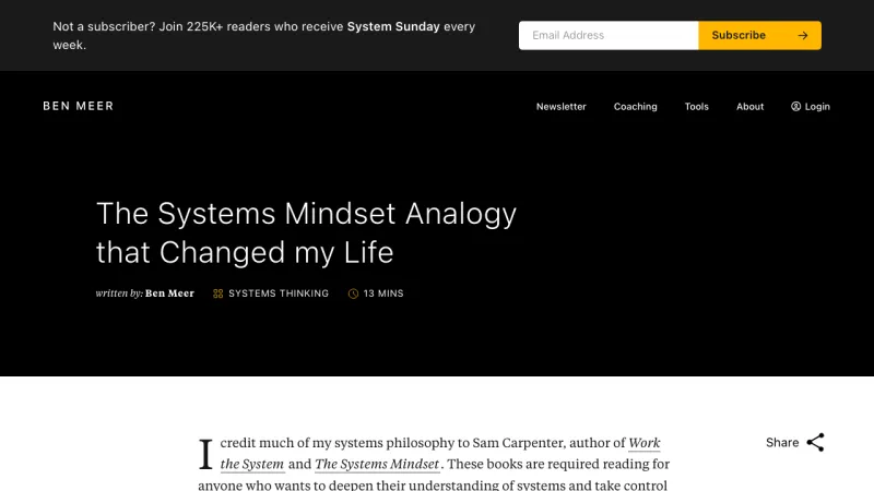 Ben Meer - Blog Single Post