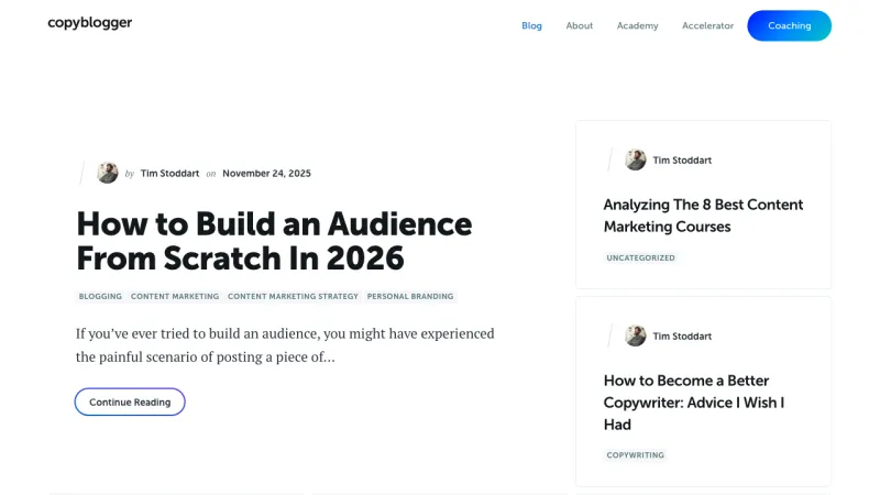 Copyblogger - Blog Page