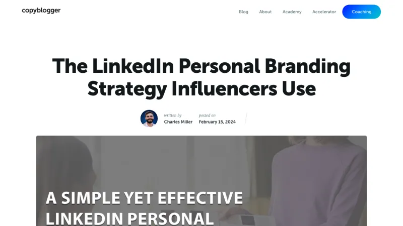 Copyblogger - Blog Single Post