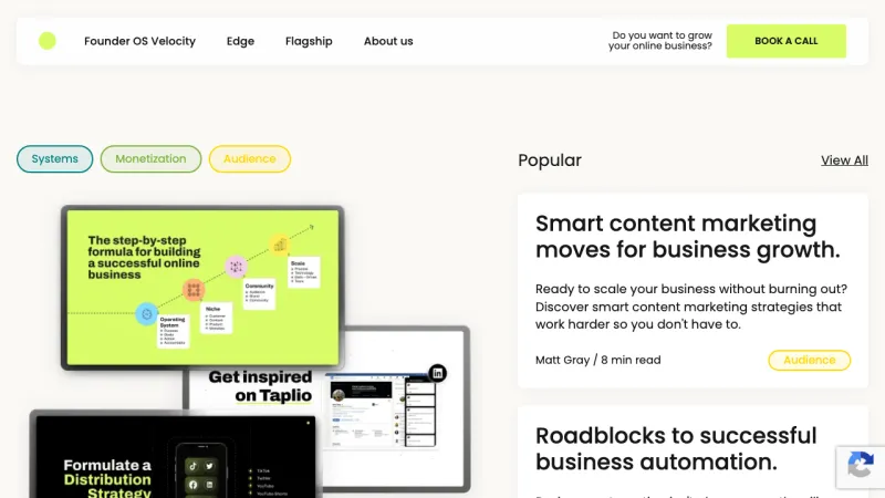 Founder OS Blog Page