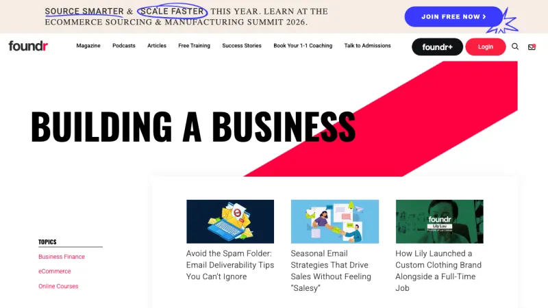 Foundr Category Page