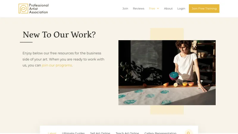 Professional Artist Association Blog Page
