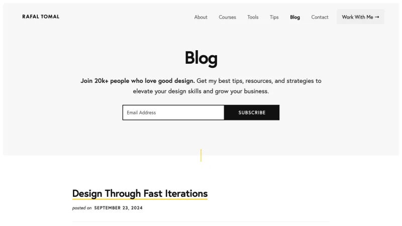 Rafal Tomal - Blog Page
