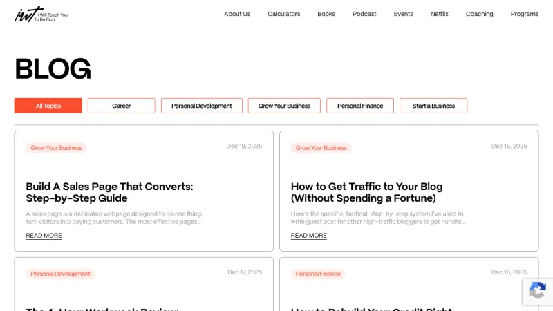 Ramit Sethi’s IWT - Blog Page