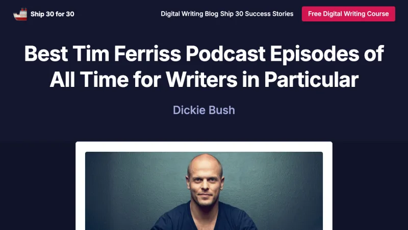 Ship 30 for 30 - Blog Single Post