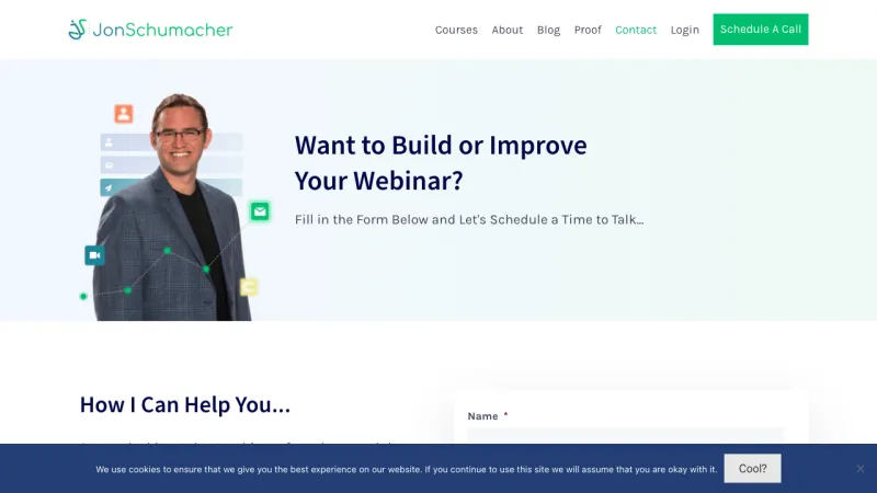 Jon Schumacher Contact Page