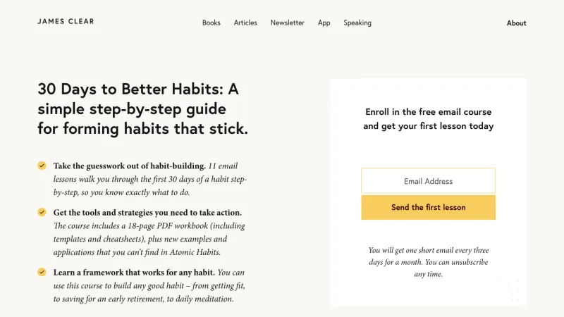 30 Days to Better Habits