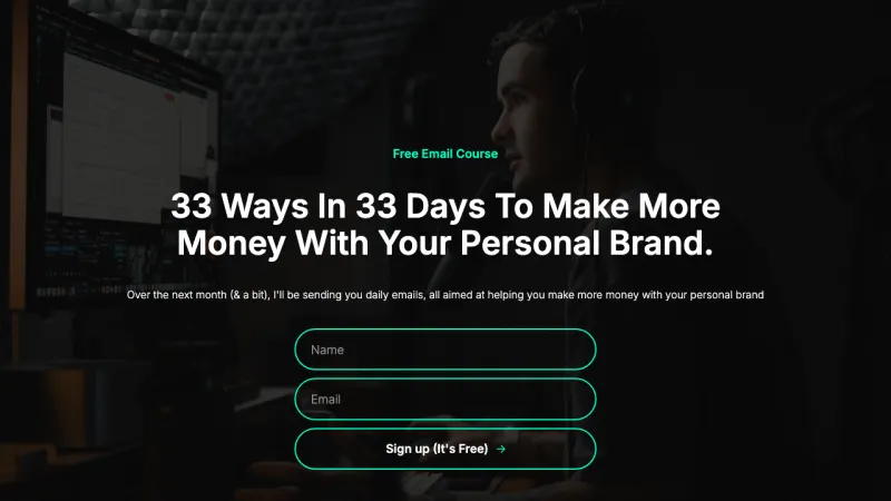 33 ways in 33 days to make more money with your personal brand