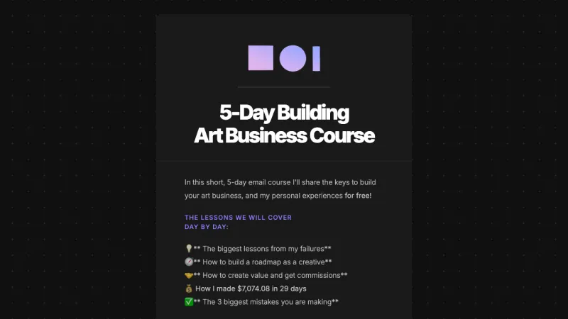 5-Day Building Art Business Course