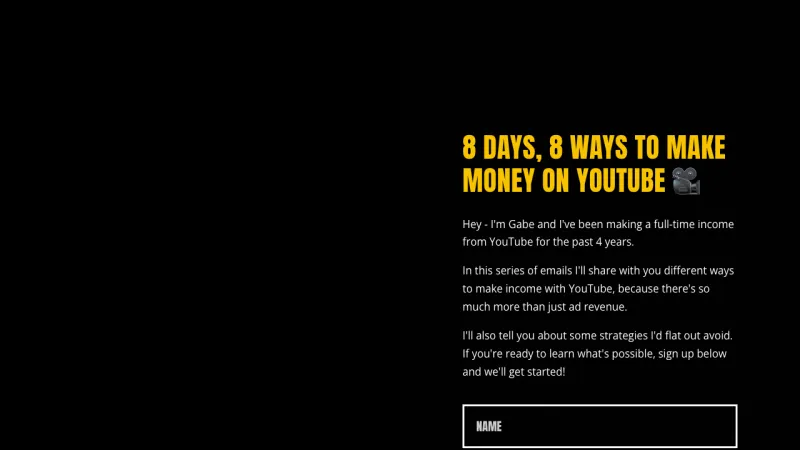 8 Days, 8 Ways to Make Money on YouTube