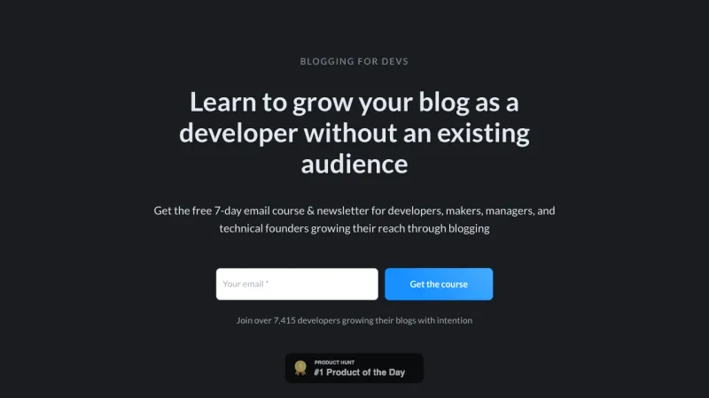 Blogging for devs