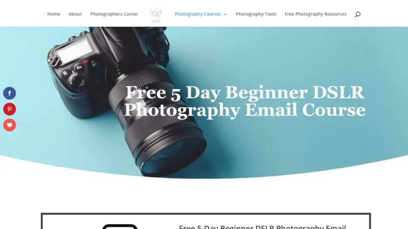 Free 5 Day Beginner DSLR Photography Email Course