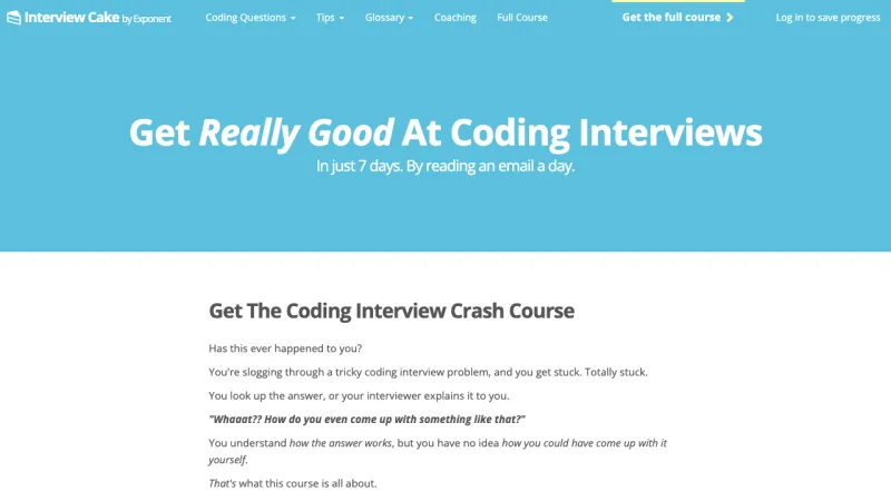 Get Really Good At Coding Interviews –   InterviewCake
