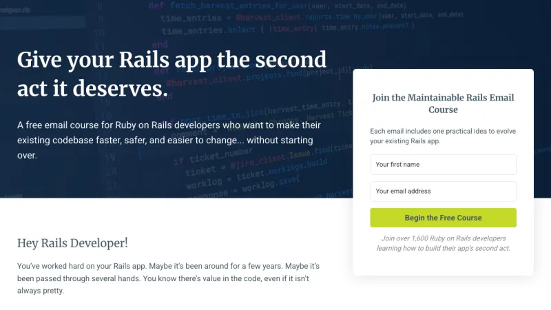 Maintainable Rails