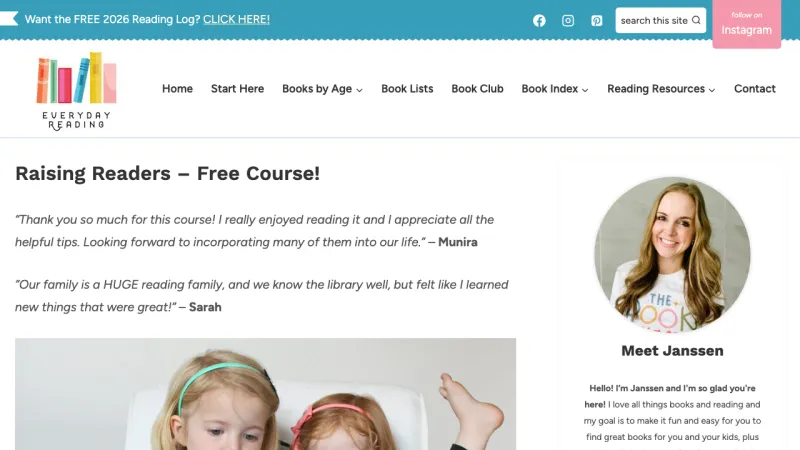 Raising Readers – Free Course