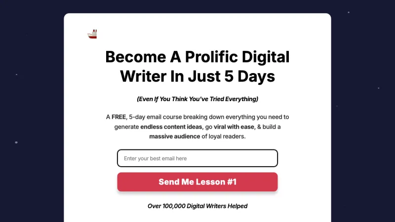 Start Writing Online Email Course