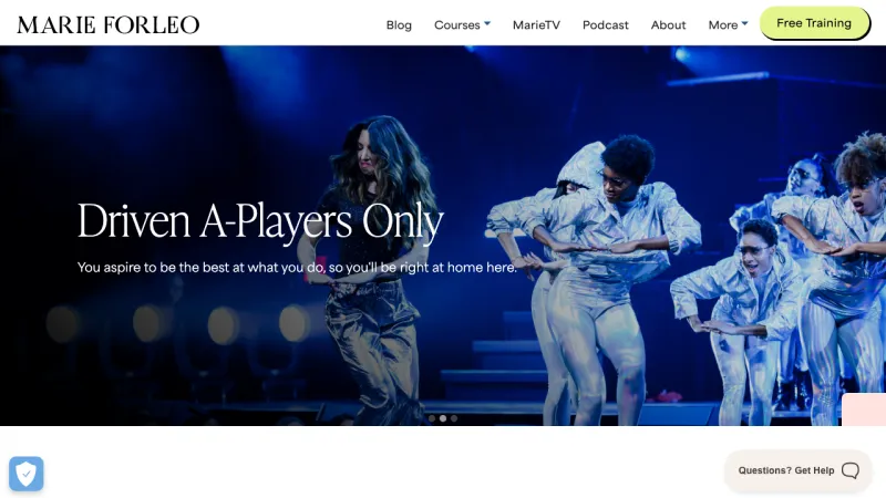 Marie Forleo Jobs Page