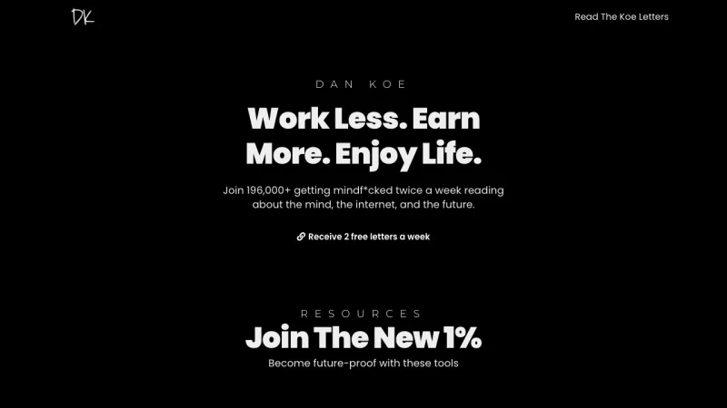 Dan Koe - Home Page