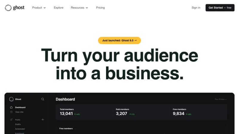 Ghost Home Page