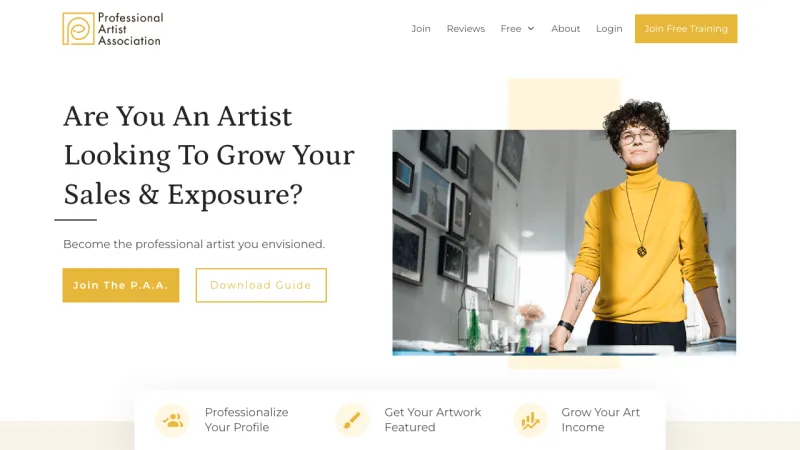 Professional Artist Association - Home Page