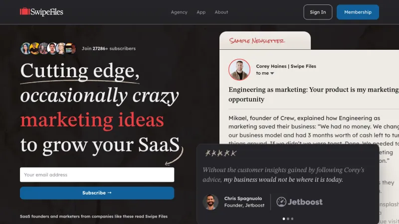 SwipeFiles.com - Home Page