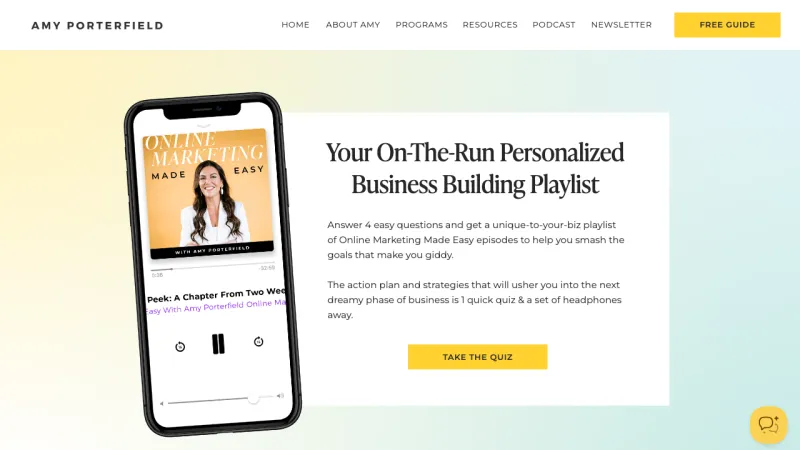 Amy Porterfield Quiz Funnel