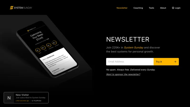 Ben Meer - Newsletter Signup Page