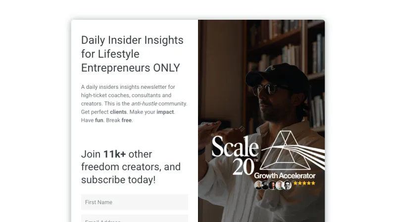 Creator Launch - The Launch Club -Newsletter Signup Page