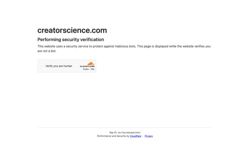 Creator Science Newsletter Signup Page