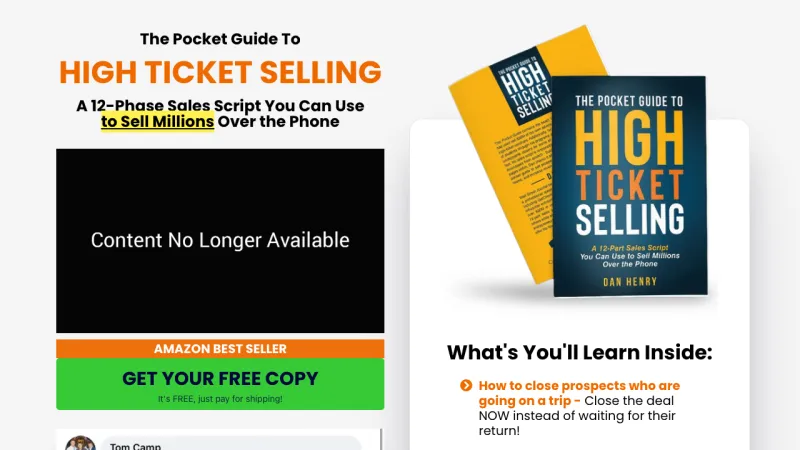 Dan Henry - High Ticket Selling Book Funnel