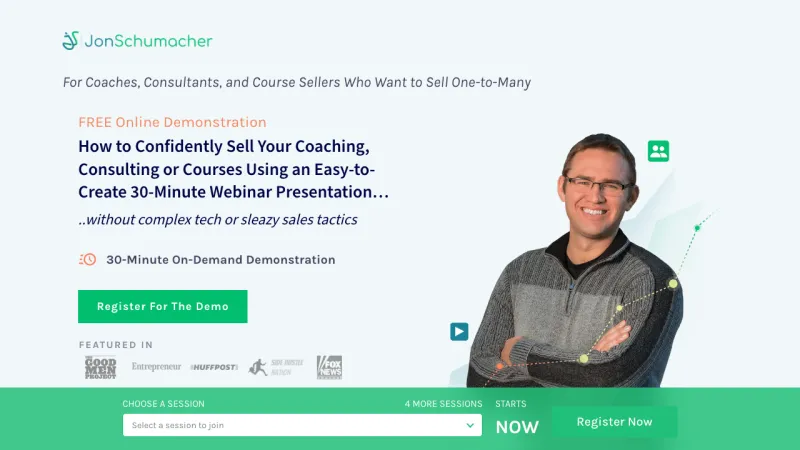 Jon Schumacher Webinar Funnel
