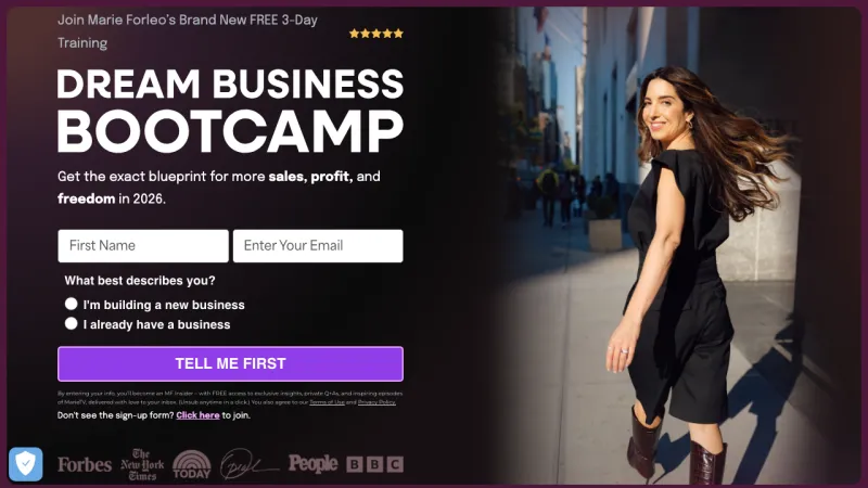Marie Forle Dream Business Bootcamp