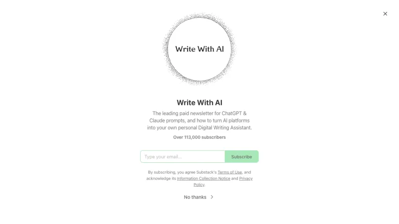 Write With AI