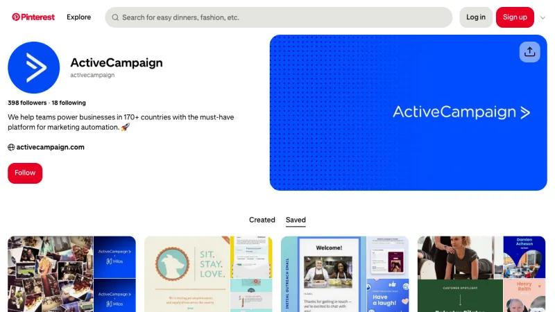 ActiveCampaign - Pinterest Examples