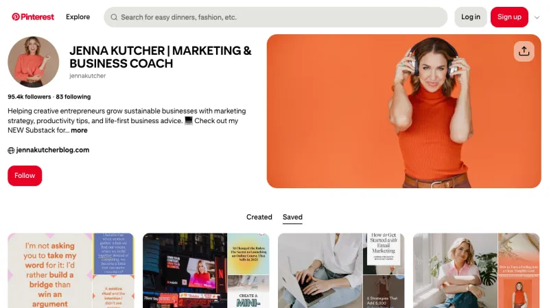 Jenna Kutcher - Pinterest Examples