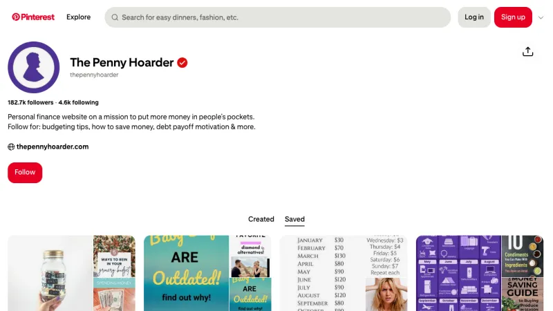 The Penny Hoarder - Pinterest Examples