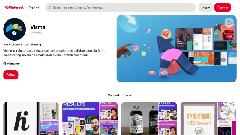 Visme - Pinterest Examples