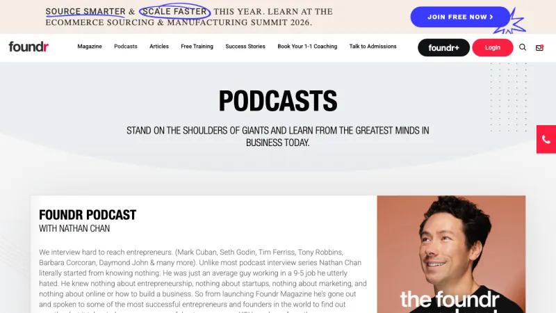 Foundr - Podcast Page