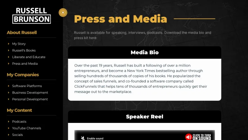 Russell Brunson - Press & Media Page