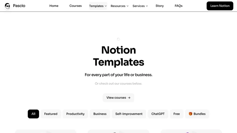 Pacio Templates Page
