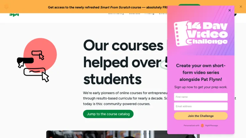 Smart Passive Income Courses Overview Page