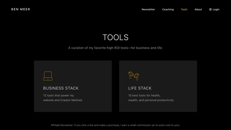 Ben Meer - Resources Page