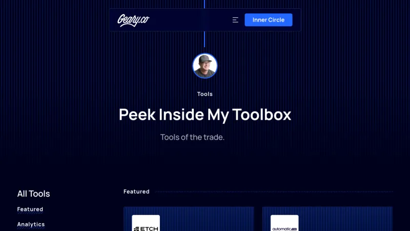 Kevin Geary - Tools Page