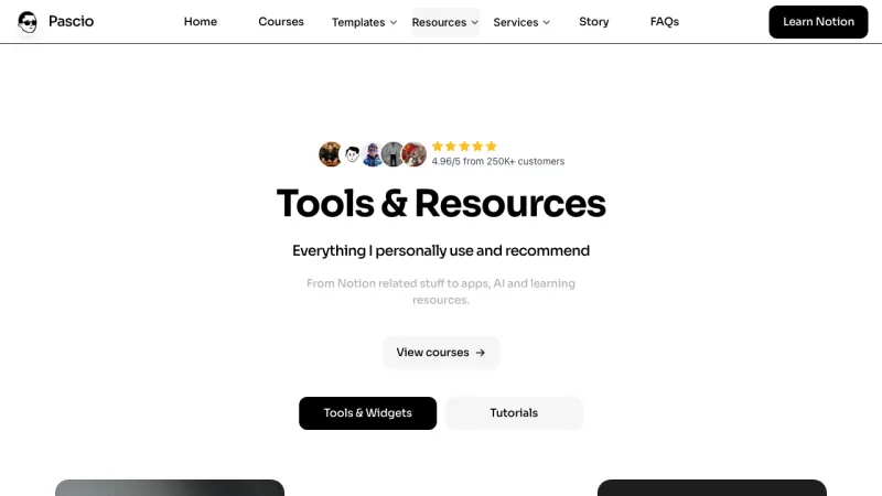 Pacio Resources Page