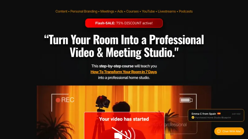 The Home Studio Blueprint – Sales page