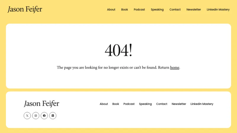 Jason Feifer - Start Here Page