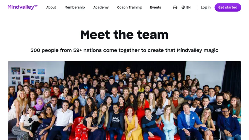 Mindvalley Team Page
