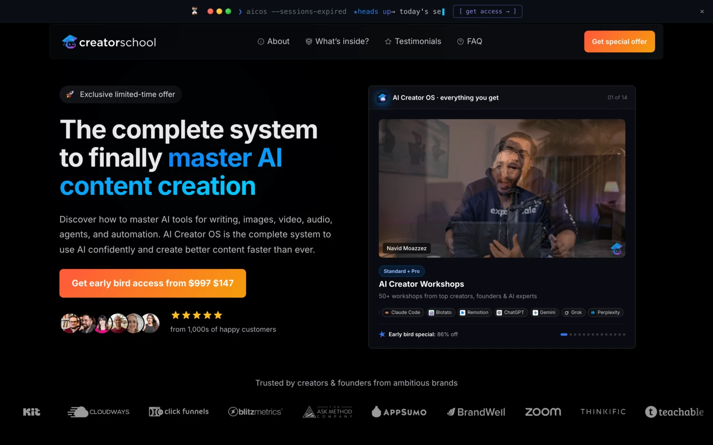 Summit Sessions Expired Page (Dark)