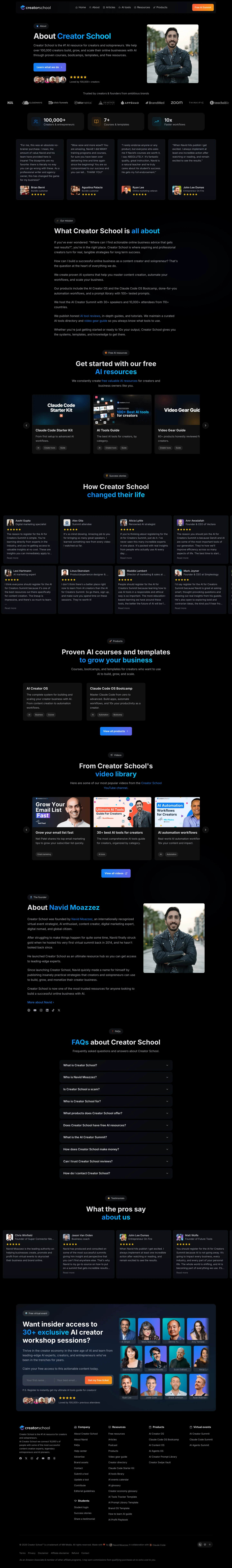 About Page (Dark)